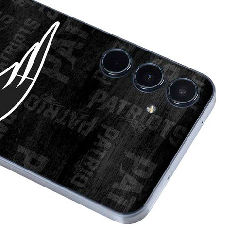 NFL New England Patriots Black & White Galaxy A55 5G Skin