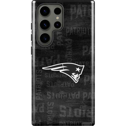 NFL New England Patriots Black & White Galaxy S23 Ultra Pro Case