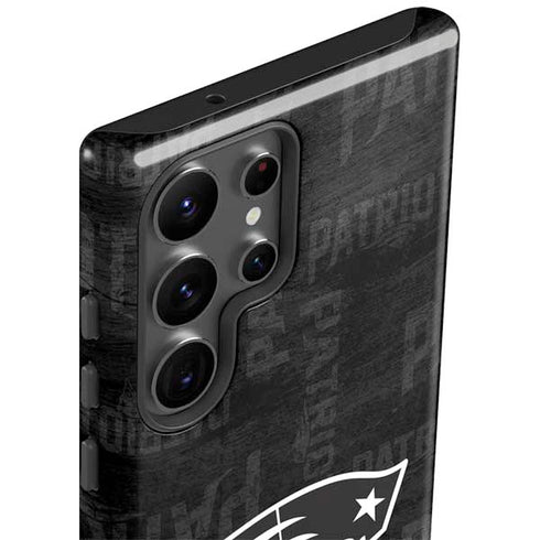 NFL New England Patriots Black & White Galaxy S23 Ultra Pro Case