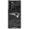 NFL New England Patriots Black & White Galaxy S24 FE Clear Case