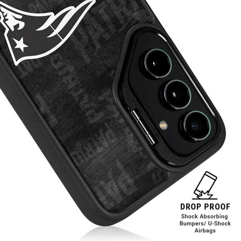 NFL New England Patriots Black & White Galaxy S25 Plus Kickstand Case