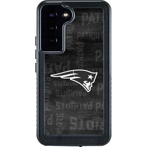 NFL New England Patriots Black & White Galaxy S24 Plus Waterproof Case