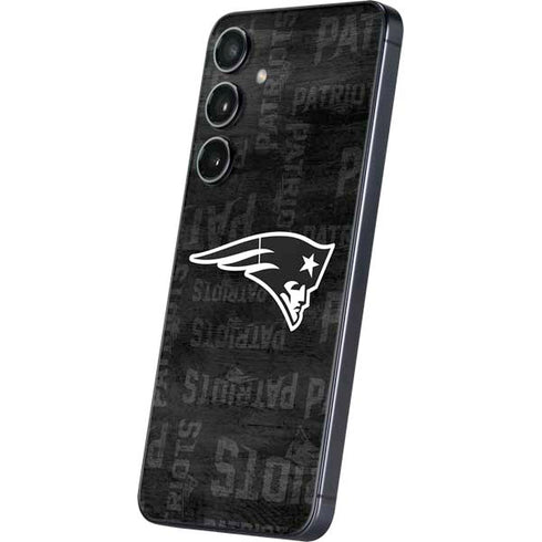 NFL New England Patriots Black & White Galaxy S25 Skin