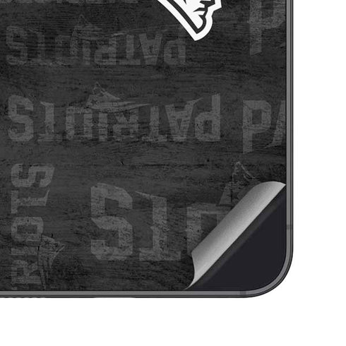 NFL New England Patriots Black & White Galaxy S24 Skin