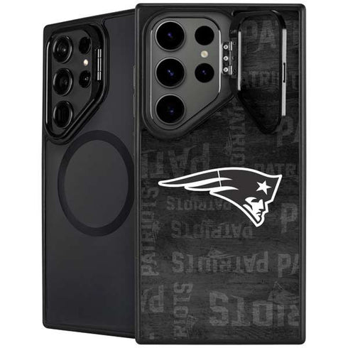 NFL New England Patriots Black & White Galaxy S24 Ultra Kickstand Case
