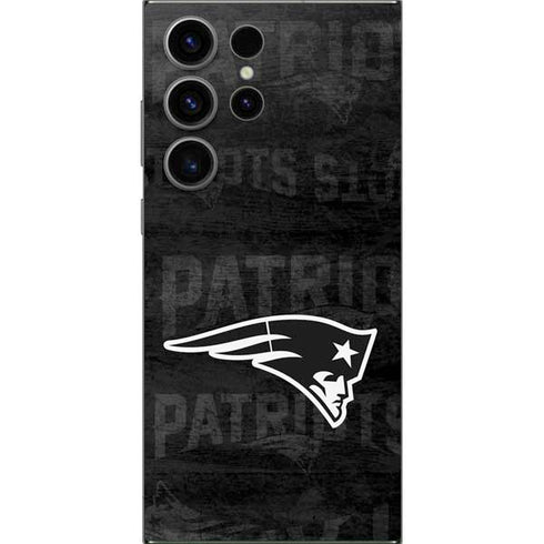 NFL New England Patriots Black & White Galaxy S25 Ultra Skin