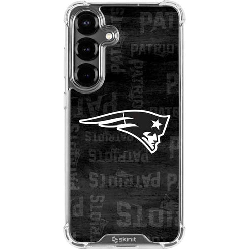 NFL New England Patriots Black & White Galaxy S26 Clear Case