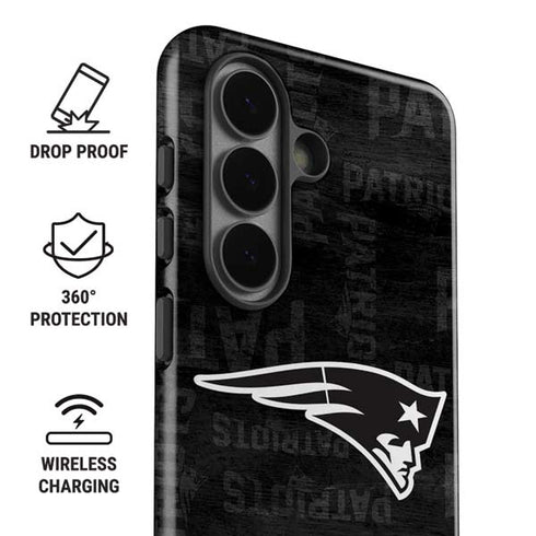 NFL New England Patriots Black & White Galaxy S26 Impact Case