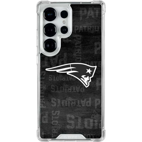 NFL New England Patriots Black & White Galaxy S26 Ultra Clear Case