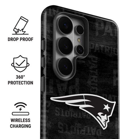 NFL New England Patriots Black & White Galaxy S26 Ultra Impact Case