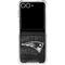 NFL New England Patriots Black & White Galaxy Z Flip7 Clear Case