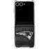 NFL New England Patriots Black & White Galaxy Z Flip7 Clear Case