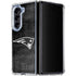 NFL New England Patriots Black & White Galaxy Z Fold5 5G Clear Case