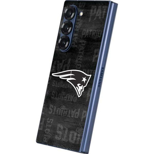 NFL New England Patriots Black & White Galaxy Z Fold6 Skin