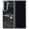 NFL New England Patriots Black & White Galaxy Z Fold7 Clear Case