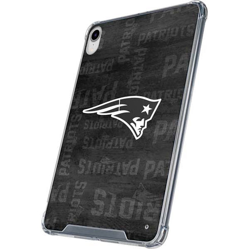 NFL New England Patriots Black & White iPad 11th Gen (2025) Clear Case