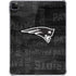 NFL New England Patriots Black & White iPad Pro 11in (2024) Clear Case
