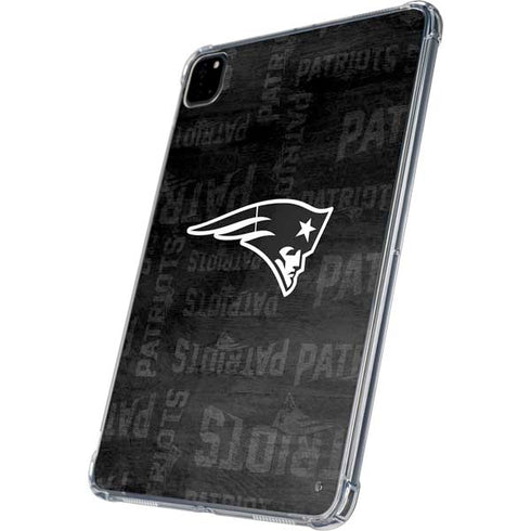 NFL New England Patriots Black & White iPad Pro 11in (2024) Clear Case