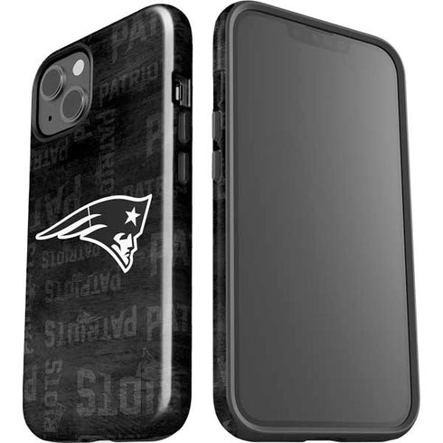 NFL New England Patriots Black & White iPhone 15 Impact Case