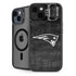 NFL New England Patriots Black & White iPhone 15 Kickstand Case
