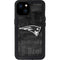 NFL New England Patriots Black & White iPhone 15 Plus Waterproof Case