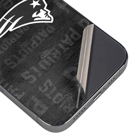 NFL New England Patriots Black & White iPhone 15 Pro Max Skin