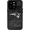 NFL New England Patriots Black & White iPhone 15 Pro Waterproof Case