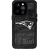NFL New England Patriots Black & White iPhone 15 Pro Waterproof Case