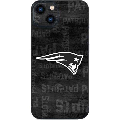 NFL New England Patriots Black & White iPhone 15 Skin