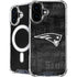 NFL New England Patriots Black & White iPhone 16 MagSafe Case