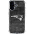 NFL New England Patriots Black & White iPhone 16 Plus Clear Case