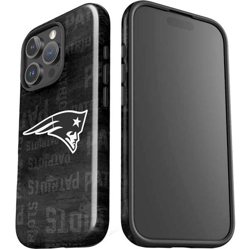 NFL New England Patriots Black & White iPhone 16 Pro Impact Case
