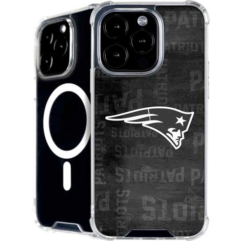 NFL New England Patriots Black & White iPhone 16 Pro MagSafe Case