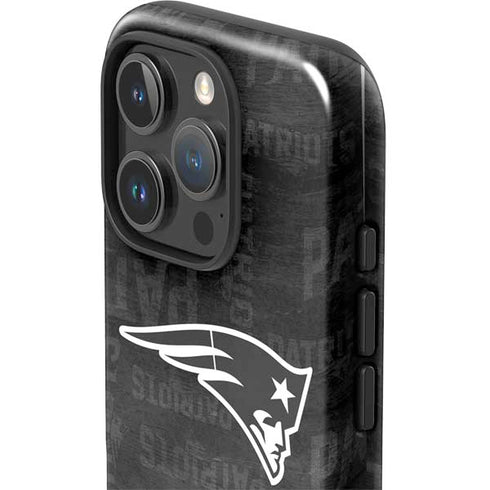 NFL New England Patriots Black & White iPhone 16 Pro Max Impact Case