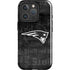 NFL New England Patriots Black & White iPhone 16 Pro Max Magsafe Impact Case