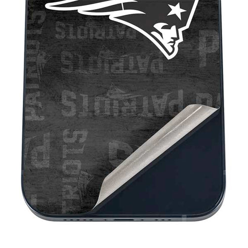 NFL New England Patriots Black & White iPhone 16 Skin