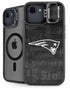 NFL New England Patriots Black & White iPhone 16e Kickstand Case