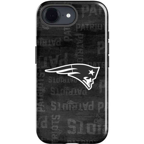 NFL New England Patriots Black & White iPhone 16e Impact Case