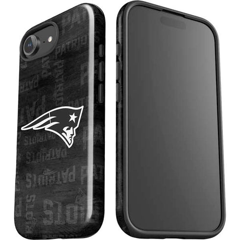 NFL New England Patriots Black & White iPhone 16e Impact Case