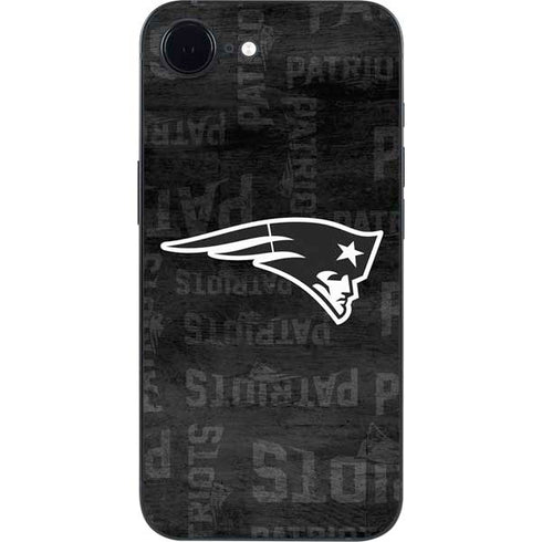 NFL New England Patriots Black & White iPhone 16e Skin