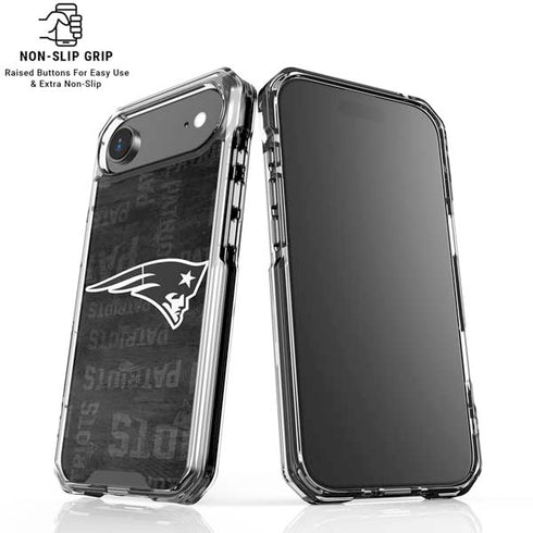 NFL New England Patriots Black & White iPhone 17 Air Clear Case