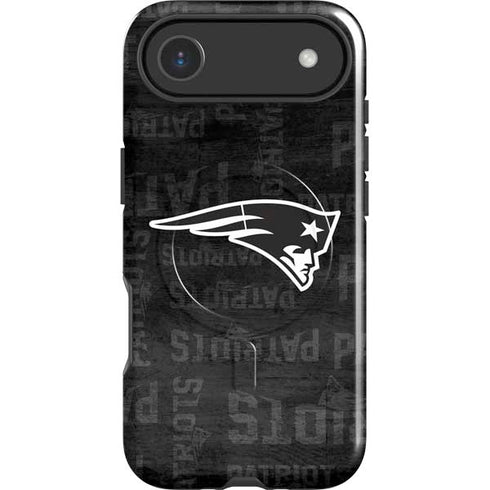NFL New England Patriots Black & White iPhone 17 Air Magsafe Impact Case