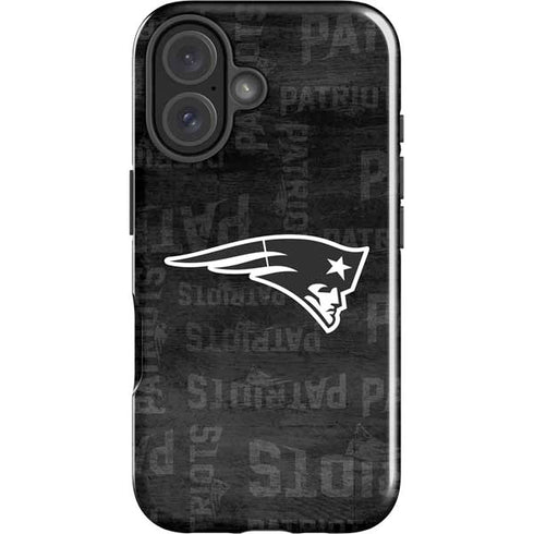 NFL New England Patriots Black & White iPhone 17 Impact Case