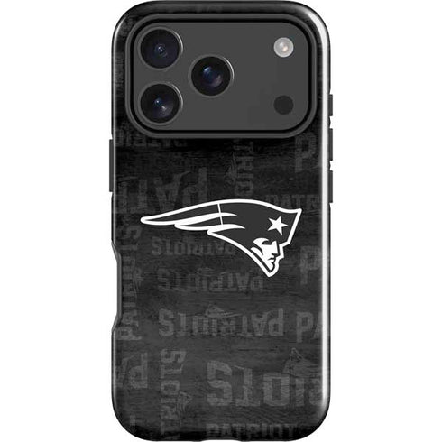 NFL New England Patriots Black & White iPhone 17 Pro Impact Case