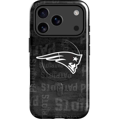 NFL New England Patriots Black & White iPhone 17 Pro Magsafe Impact Case