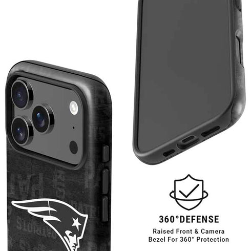 NFL New England Patriots Black & White iPhone 17 Pro Magsafe Impact Case