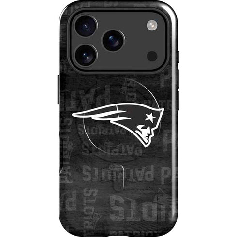 NFL New England Patriots Black & White iPhone 17 Pro Max Magsafe Impact Case