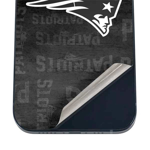 NFL New England Patriots Black & White iPhone 17 Pro Skin