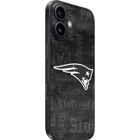 NFL New England Patriots Black & White iPhone 17 Skin