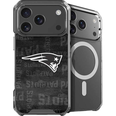 NFL New England Patriots Black & White iPhone 18 Pro MagSafe Case